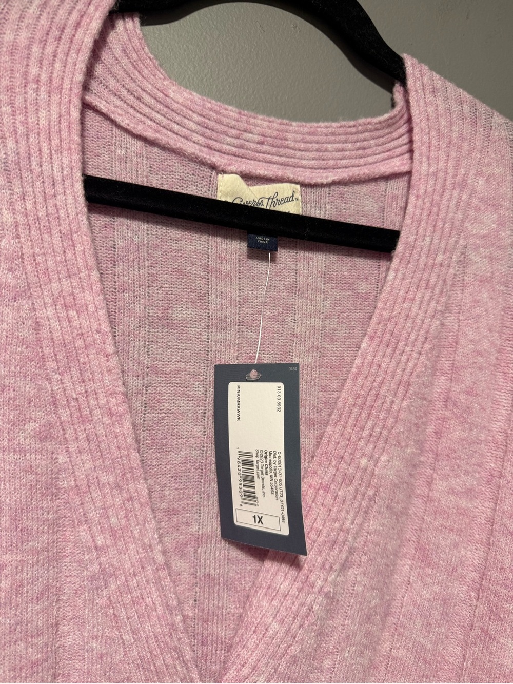 Universal Thread Pink Button-Front Knit Cardigan - Picture 2 of 3
